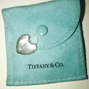 Tiffany & Co Sterling Silver Lock Heart Charm